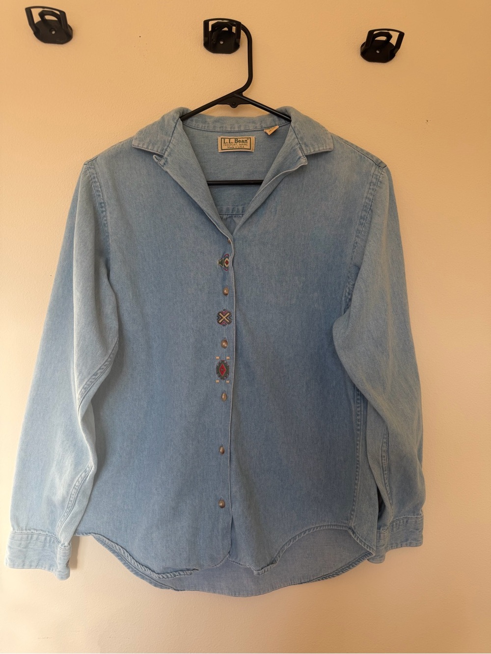 Vintage 90s L.L. Bean women’s denim button down